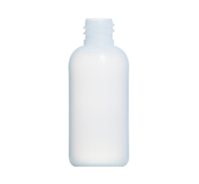 50ml Natural HDPE Boston Round Bottle, 20/410 Neck